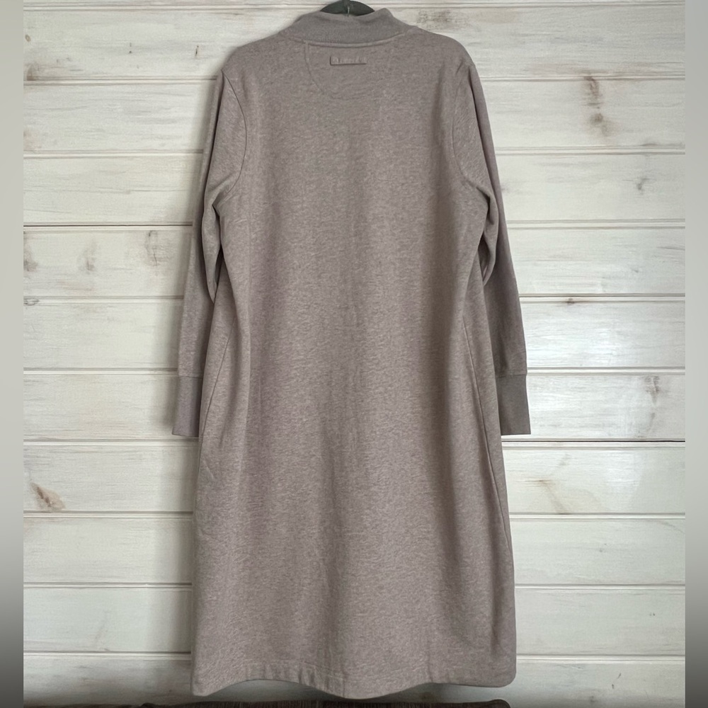 DULUTH Trading Co. Women's Souped-Up Fleece Zip Up Robe Beige Size XL Cozy Warm - Picture 5 of 15